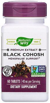 Nature's Way, Black Cohosh, 40 mg, 60 Tablets (NWY60600) 629295 фото