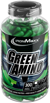 Амінокислота для спорту IronMaxx Green Amino 300 caps / 50 послуг 1053117 фото
