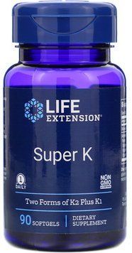 Life Extension, Super K, 90 Softgels (LEX23343) 629264 фото