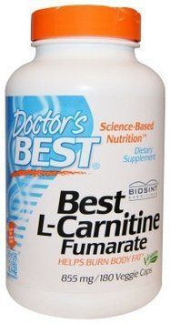 Doctor's Best Best L-Carnitine Fumarate 855 mg 180 Veggie Caps Л-карнитин фумарат 538288 фото