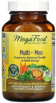 MegaFood Multi for men Мультивитамины для мужчин 60 таблеток 897032 фото