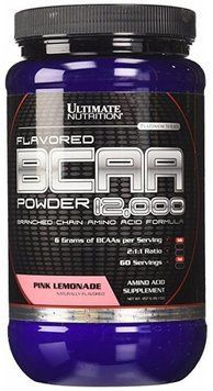 Амінокислота для спорту Ultimate Nutrition Flavored BCAA 12,000 Powder 228 g /30 servings/ Pink Lemonade 391023 фото