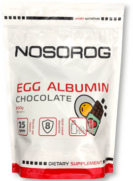 Протеин Nosorog Egg Albumin 900 g / 30 servings / chocolate 1088878 фото