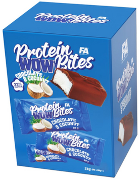 Протеїнові цукерки Fitness authority Wellness Line WOW! Protein Bites 1000 g / 56 servings / coconut chocolate 1082473 фото
