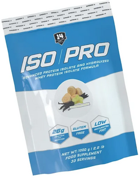 Протеин Superior Iso Pro 1000g / 33 servings / Vanila Banana 1038306 фото