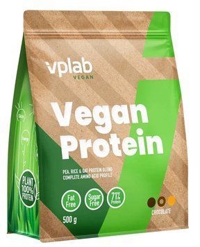 Протеїн VPLab Vegan Protein - 500g Chocolate 1456341 фото