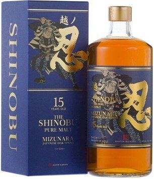 Виски Shinobu Pure Malt 15yo Mizunara Japanese Oak Finish gift box 0.7 л (BWR4408) 1200926 фото
