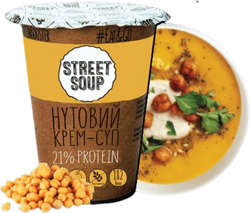 Крем-суп нутовый Street Soup 50 г стакан (4820201770146) 1016384 фото