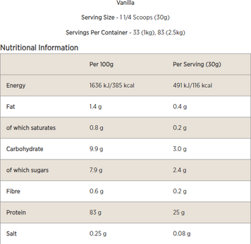 Протеин MyProtein Micellar Casein 2500 g / 83 servings / Vanilla 388771 фото