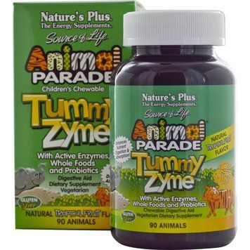 Natures Plus Animal Parade Tummy Zume 90 chewables Комплекс для поліпшення травлення для дітей, Тропіки 491985 фото