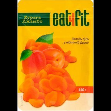 Упаковка Курага Eat4Fit Джамбо 2х150 г (4820212130120) 1219563 фото