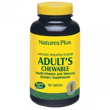 Natures Plus Adult "s Chewable 90 tabs Жувальні мультивітаміни для дорослих, смак ананаса 491923 фото