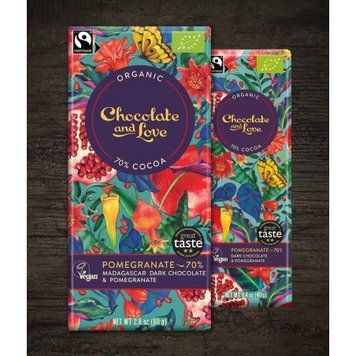 Черный шоколад Chocolate and Love органический с гранатом 70% какао 80 г (5060270122050) 1243461 фото