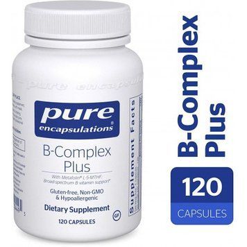 Pure Encapsulations B-Complex Plus 120 caps Витамин B (сбалансированная витаминная формул 554035 фото