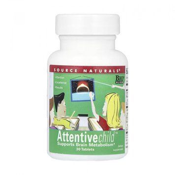 Source Naturals Attentive Child- 30 tabs 1470704 фото