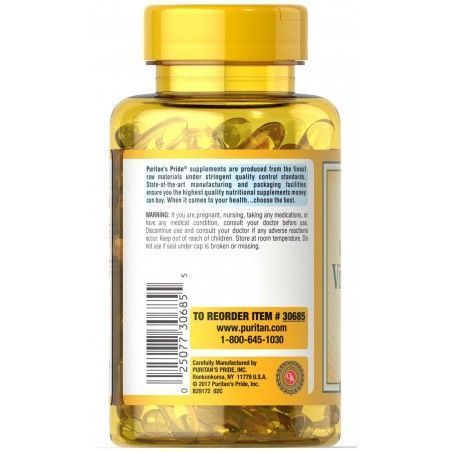 Puritan's Pride Vitamin D3 5000 Iu 200 Softgels (Витамин Д3) 519273 фото