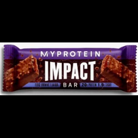 Протеїнові батончики Myprotein Impact Protein Bar 12x64g / Fudge Brownie 1113197 фото