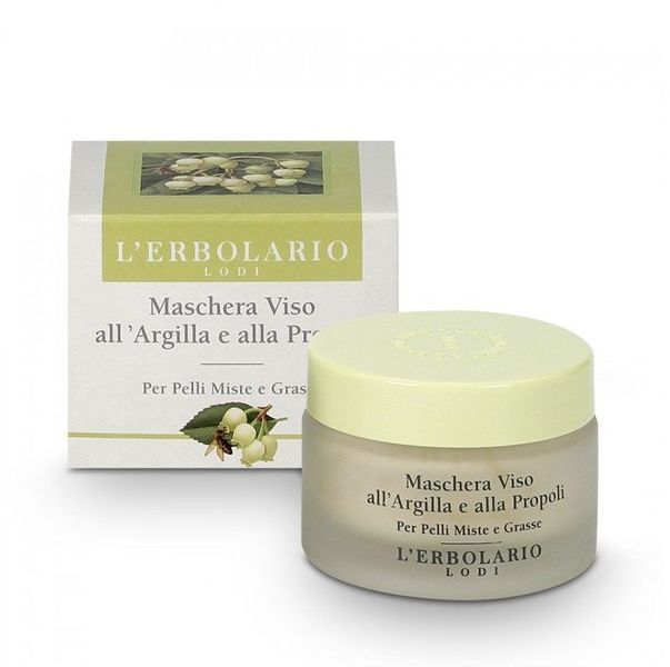 L'Erbolario Maschera Viso all' Argilla e alla Propoli Маска для лица 50 ml 886159 фото