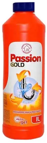 Средство Passion Gold Bad очиститель для канализационных труб 1000 мл (4260145998168) 1304829 фото