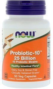 Now Foods Probiotic-10 25 billion 50 veg caps 417991 фото