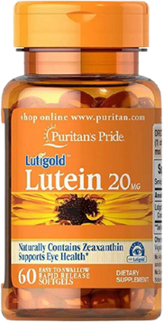 Puritan's Pride Lutein with Zeaxanthin 20 mg 60 гелевих капсул 775931 фото