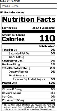 Протеин Rule 1 Protein R1 900 g / 30 servings / Vanilla Creme 791287 фото