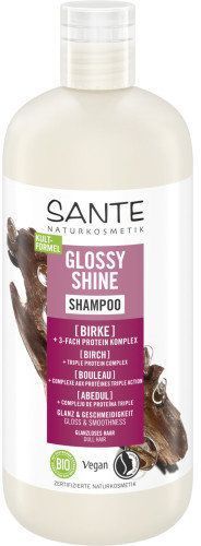 Sante Glossy Shine Shampoo БІО Шампунь для блиску волосся з протеїновим комплексом і березовим листям 500 ml 1308792 фото