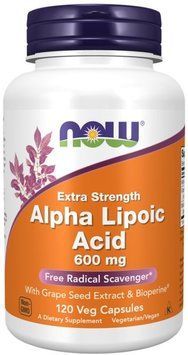 Нові Foods Alpha Lipoic Acid 600mg - 120 Veg Capsules 1450138 фото