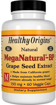 Healthy Origins MegaNatural-BP Grape Seed Extract 150 mg 60 caps Екстракт cемя винограду 487686 фото