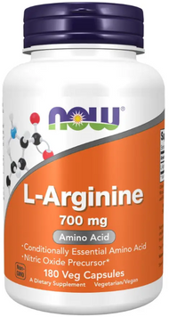 Now Foods L-arginine Аргинин 700 мг 180 вегетарианских капсул 1044472 фото