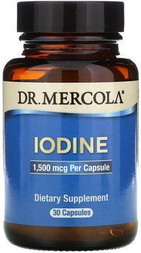 Dr. Mercola Iodine, 1.5 mg, 30 Capsules (MCL-01614) 659072 фото
