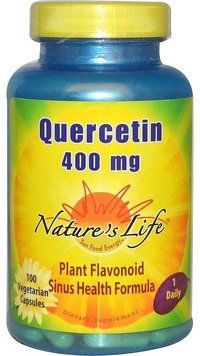 Nature's Life Quercetin 400 mg Кверцетин 100 вегетаріанських капсул 793328 фото