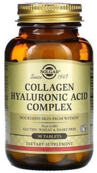 Solgar Collagen Hyaluronic Acid Complex Колаген з гіалуроновою кислотою 30 таблеток 993734 фото