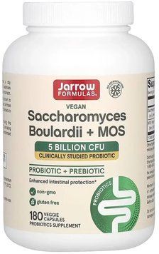 Jarrow Formulas Saccharomyces Boulardii + MOS - 180 veg capsules 1460792 фото