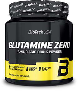 Амінокислота для спорту BioTechUSA Glutamine Zero 300 g /25 servings ice tea-peach 380068 фото