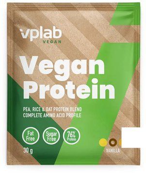 Протеїн VPLab Vegan Protein - 30g Vanilla 1456342 фото