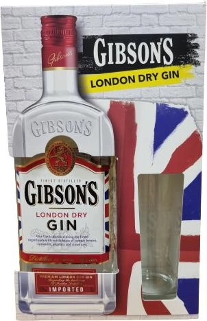 Набор Джин Gibson's London Dry 0.7 л 37.5% + бокал (WNF4820196540175) 1215406 фото