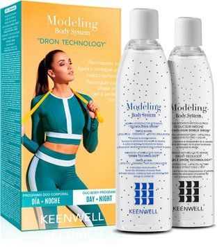 Keenwell MODELING DRON Набор Интенсивная липоредующая сыворотка 250ml + Ночная редуцирующая антицеллюлитная сыворотка 250ml 1205216 фото
