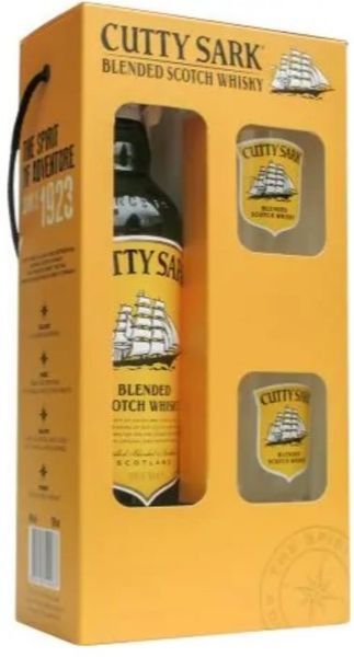 Віскі Cutty Sark 0.7 л 40% + 2 келихи (WNF4820196540083) 1215340 фото