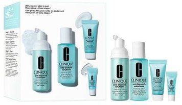Набор Clinique Anti-Blemish Solutions Пенка для умывания Cleansing Foam 50 ml + Тоник Clarifying Lotion 60 ml + Крем для лица All-Over Clearing Treatment 15 ml + Гель для лица Cleansing Gel 3 ml 1092830 фото