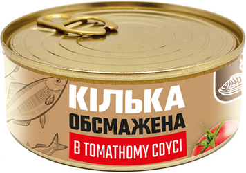 Килька BANGA обжаренная в томатном соусе 240 г (4751017402603) 1337276 фото
