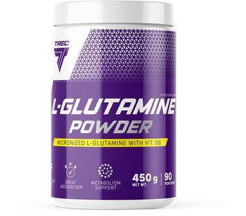 Амінокислота для спорту Trec L-Glutamine Powder 450 g/90 servings/Unflavored 969773 фото