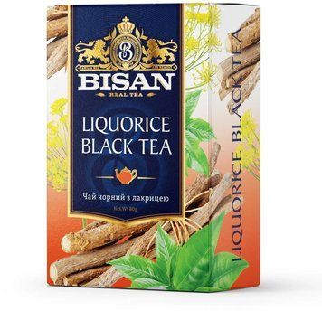 Чай Bisan чорний Liquorice Black Tea 80 г (4820186122572) 1177276 фото
