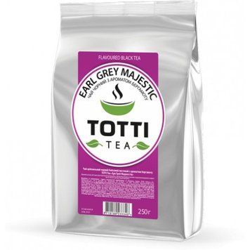 Чай TOTTI чорний Ерл Грей Маджестик 250 г розсипний (8719189233346) 1038560 фото