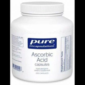 Pure Encapsulations Ascorbic Acid Аскорбінова Кислота 250 капсул 776692 фото