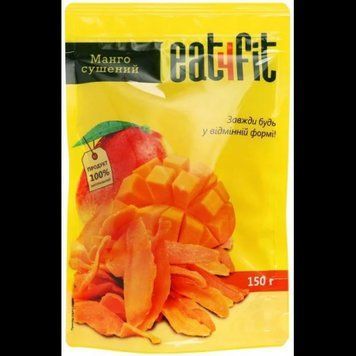 Упаковка Манго Eat4Fit натуральный 2х150 г (4820212130151) 1219564 фото