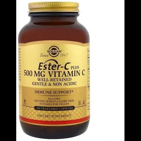 Solgar Ester-C Plus Vitamin C 500 mg 250 вегетарианских капсул (Эстер-С плюс Витамин С) 463568 фото Solgar Ester-C Plus Vitamin C 500 mg 250 вегетарианских капсул (Эстер-С плюс Витамин С) 463568 фото