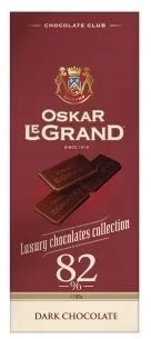 Шоколад Oskar le Grand чорний 82% 82 г (4820075501198) 1175487 фото