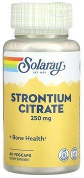 Solaray Strontium Citrate 250mg - 60 Veg Capsules 1452611 фото