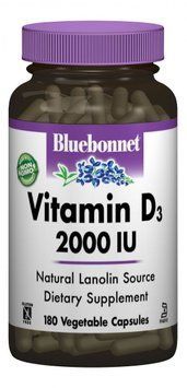 Bluebonnet Nutrition Vitamin D3 2000IU 180 caps 489392 фото
